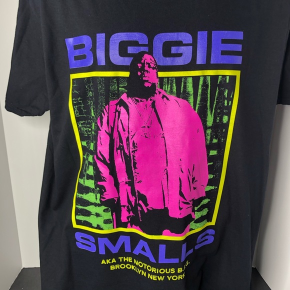 Notorious BIG Biggie Neon Tee TShirt - Picture 3 of 5